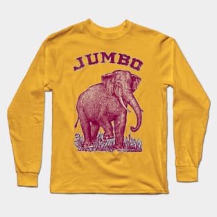 Jumbo the Elephant Vintage Image Long Sleeve T-Shirt